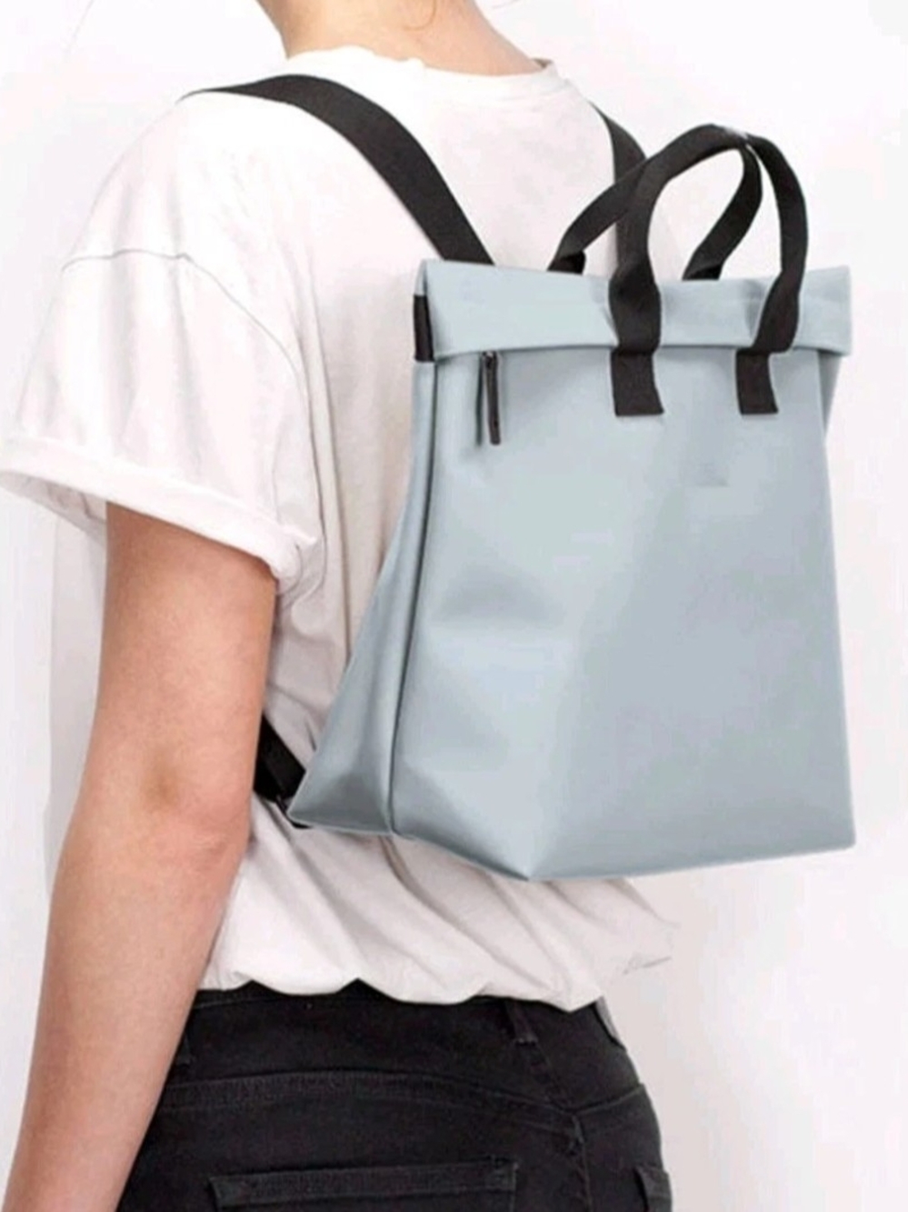 UConn Aerobatics Dusty Blue Grey Eliza Bag 9L Backpack Minimal Lightweight Vegan
